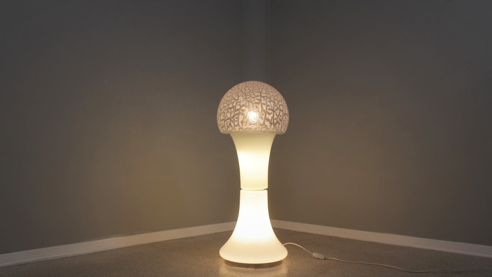 Mazzega murano glass floor lamp c. nason 1970s