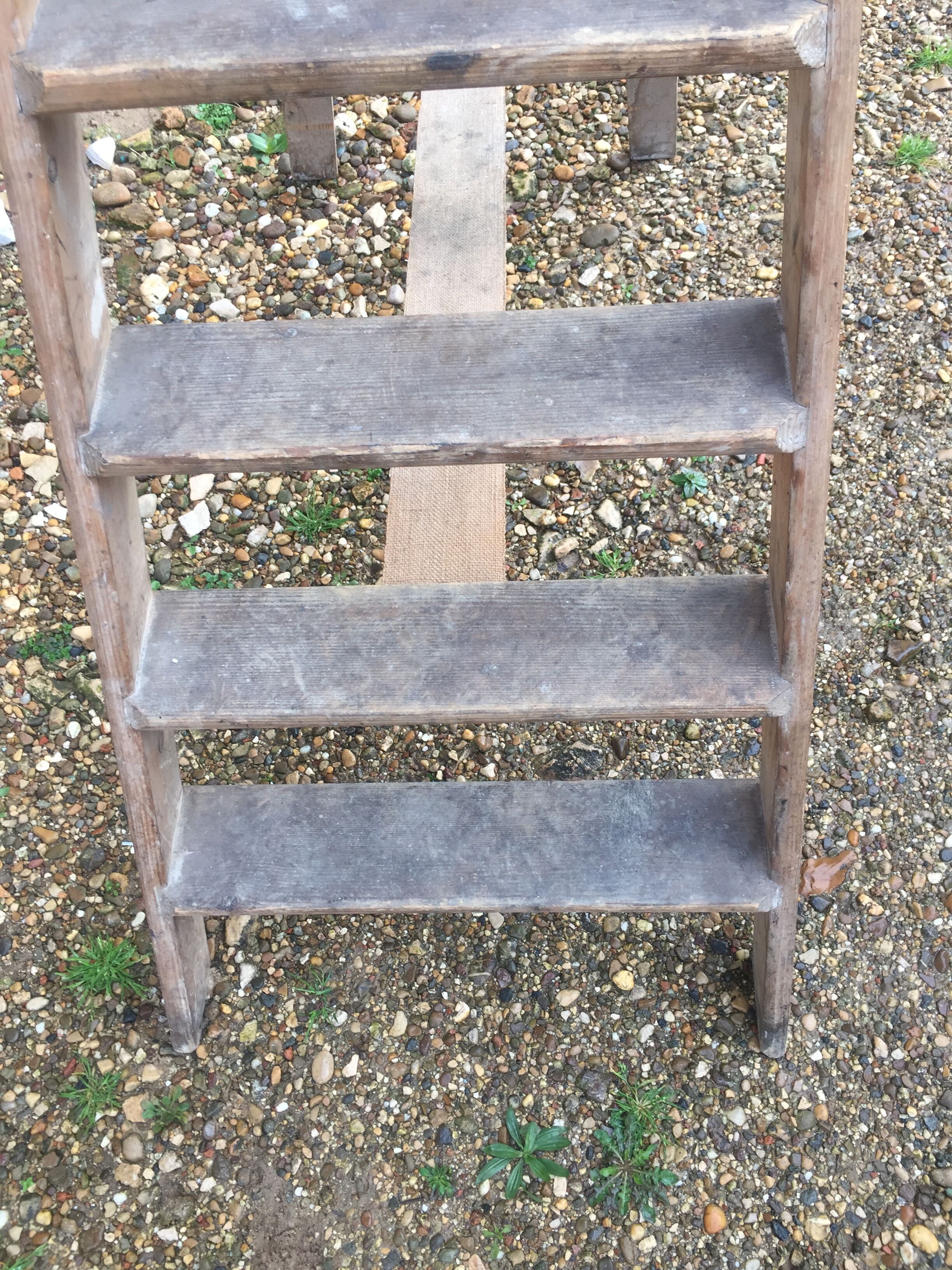 Wooden stepladder
