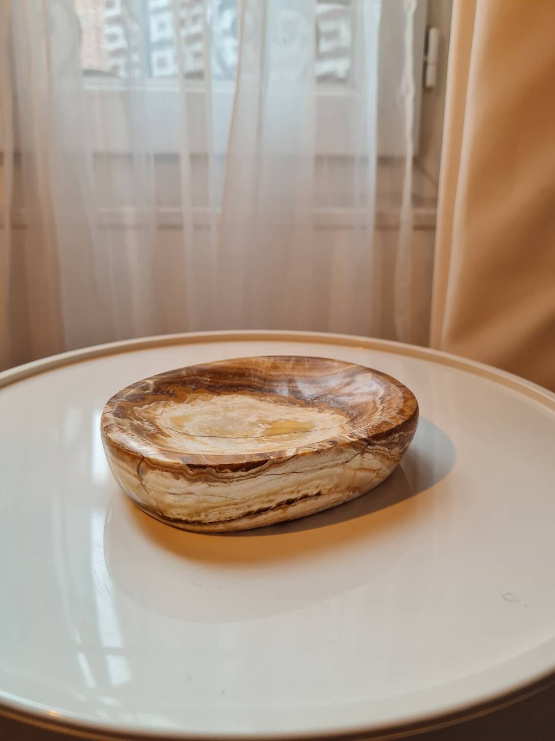 Vintage natural stone pocket emptier