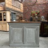 Patinated bar counter