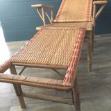 Rattan lounge chair