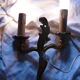 Deux paires d’appliques en bronze