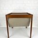 Danish teak side table with magazine rack, 1960s