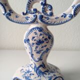 Ceramic chandelier hand-painted with signature