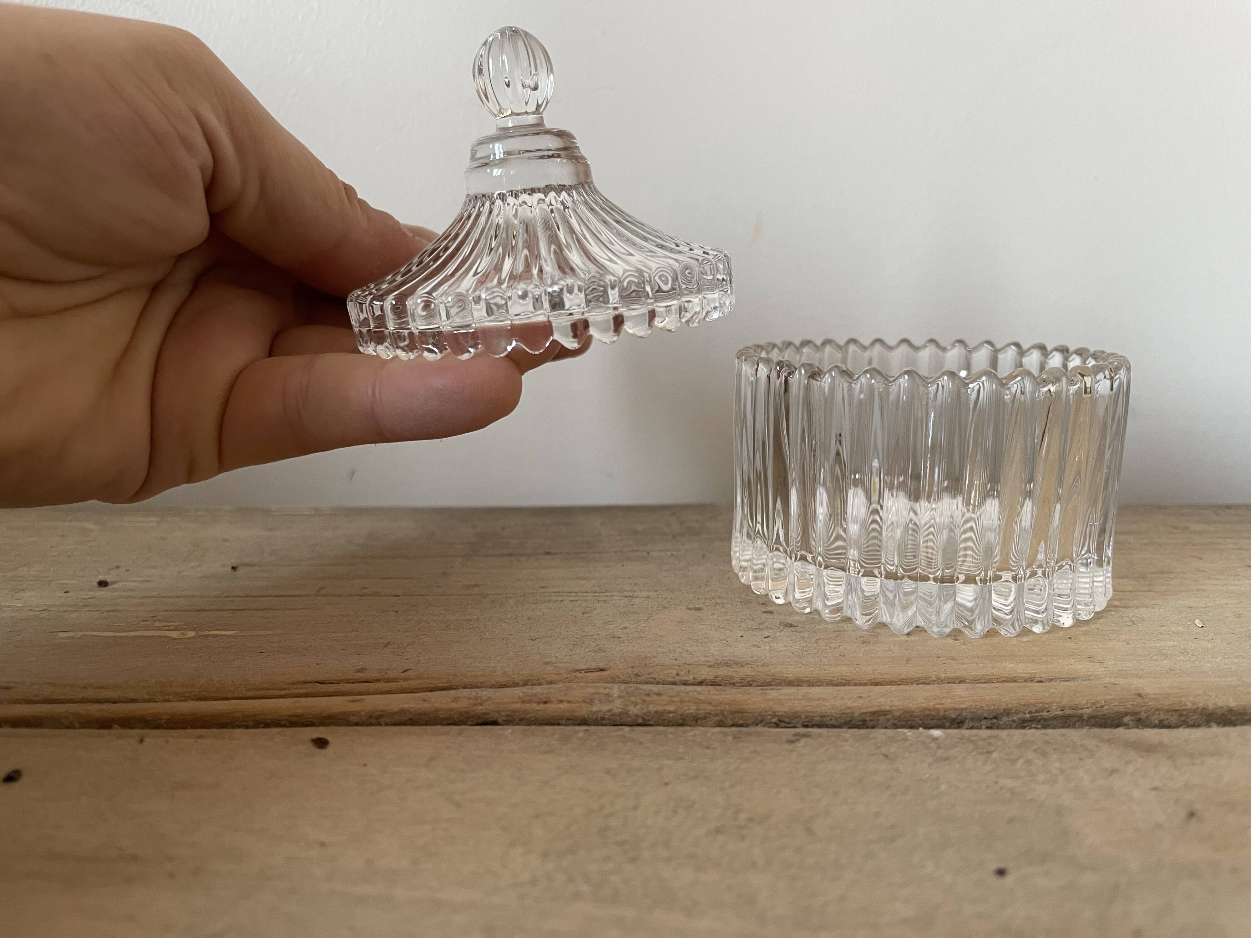 Small glass candy dish