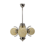 Art deco chandelier, 1930s, restored
