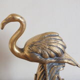 Pink flamingo in bronze