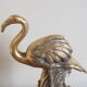 Pink flamingo in bronze