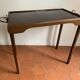 Folding table top in wood and tuya burl, 1930/40, brand "Platotable"
