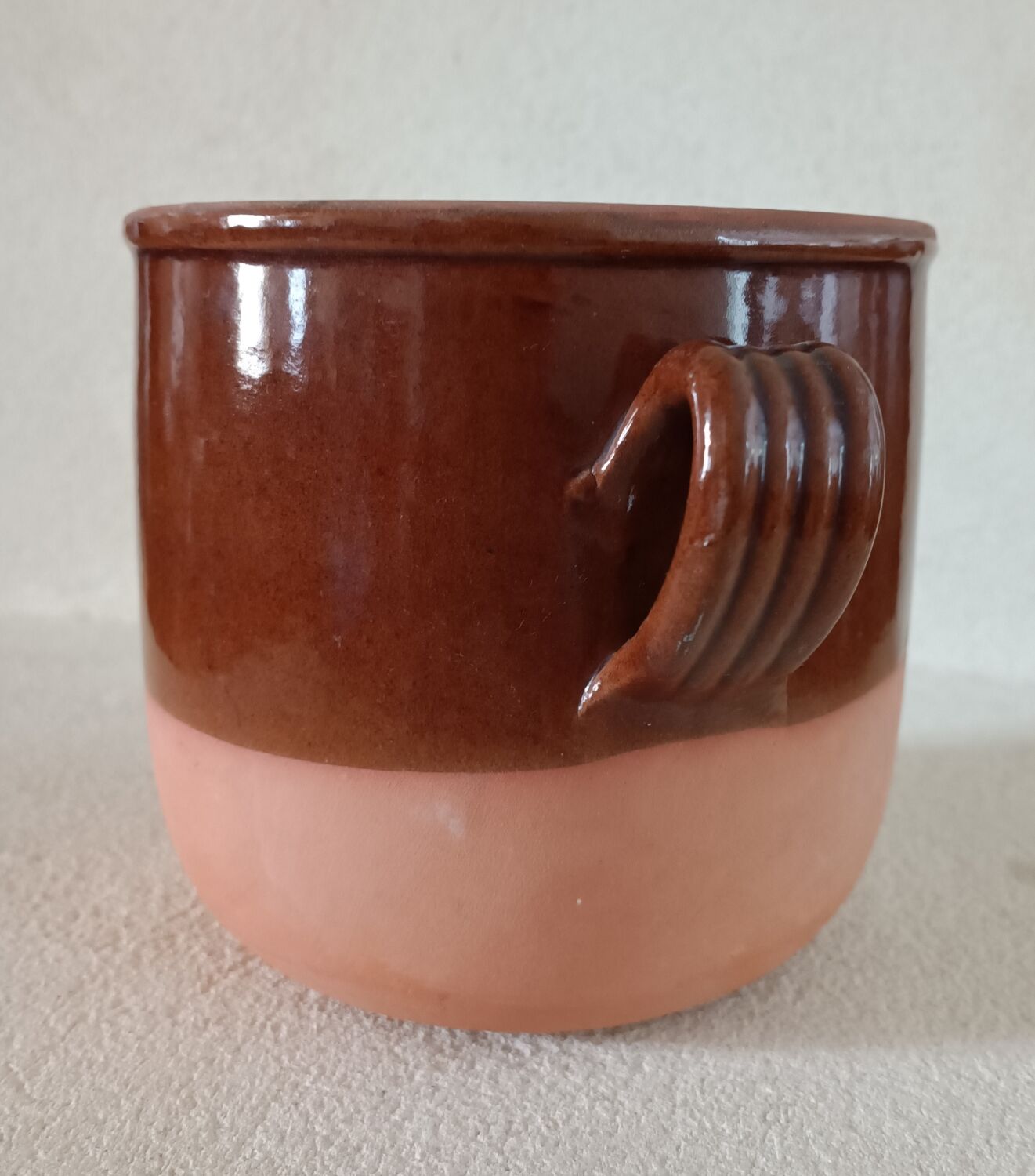 Terracotta pot cover Made in France