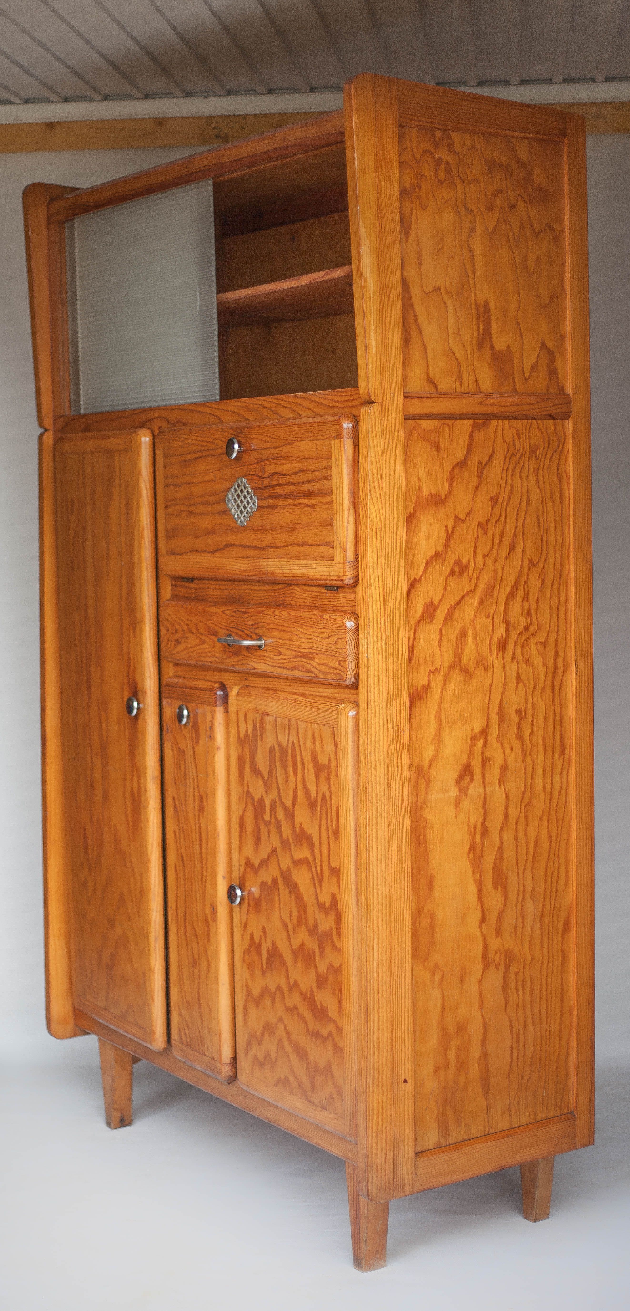 Vintage wood storage cabinet, mado furniture 50