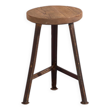 Tabouret rond industriel (c.1950) #8