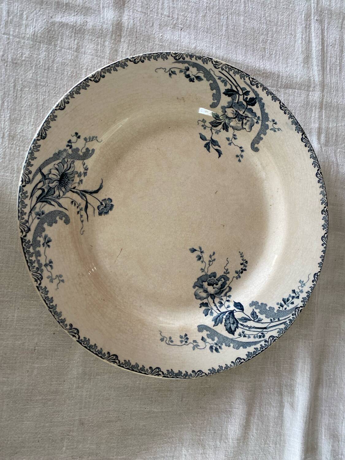 Round iron earth dish