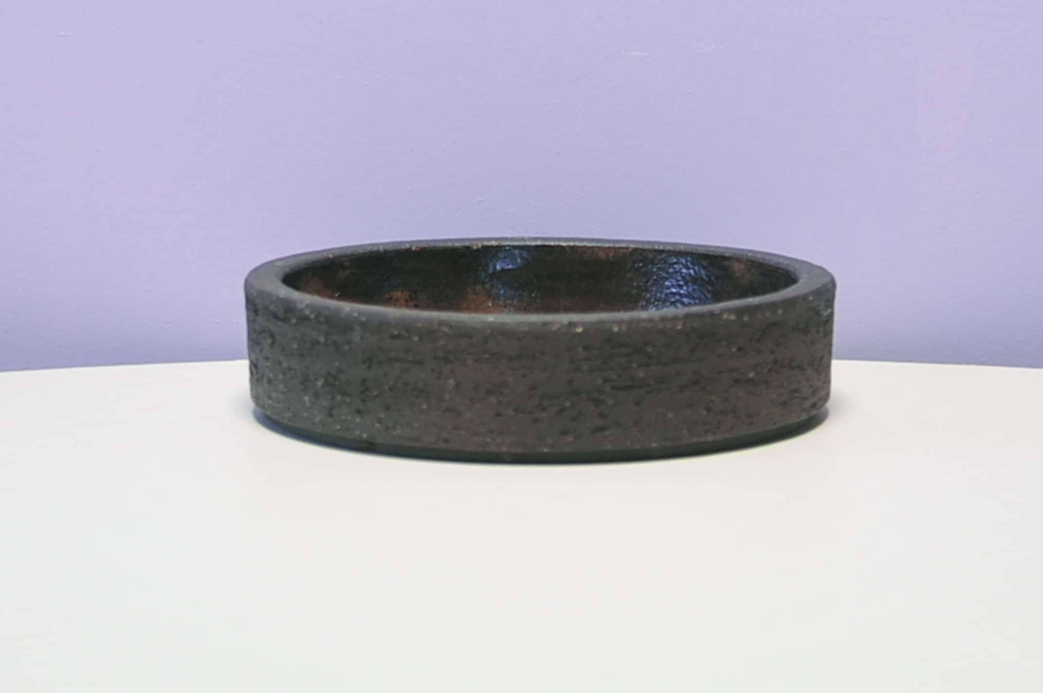 Bol en céramique marron et rose Lehmann
