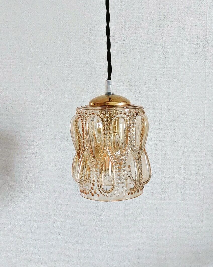 Amber vintage lamp