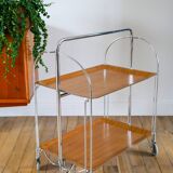 Rolling trolley in formica and chrome Design, 1970