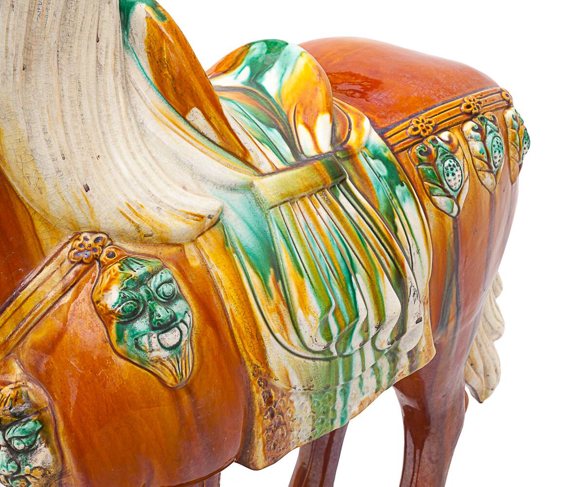 Very large Chinese ceramic horse