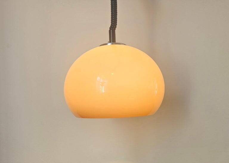 Rare Midcentury Pendant Meblo, Space Age, Harvey Guzzini, Italy, 1970s