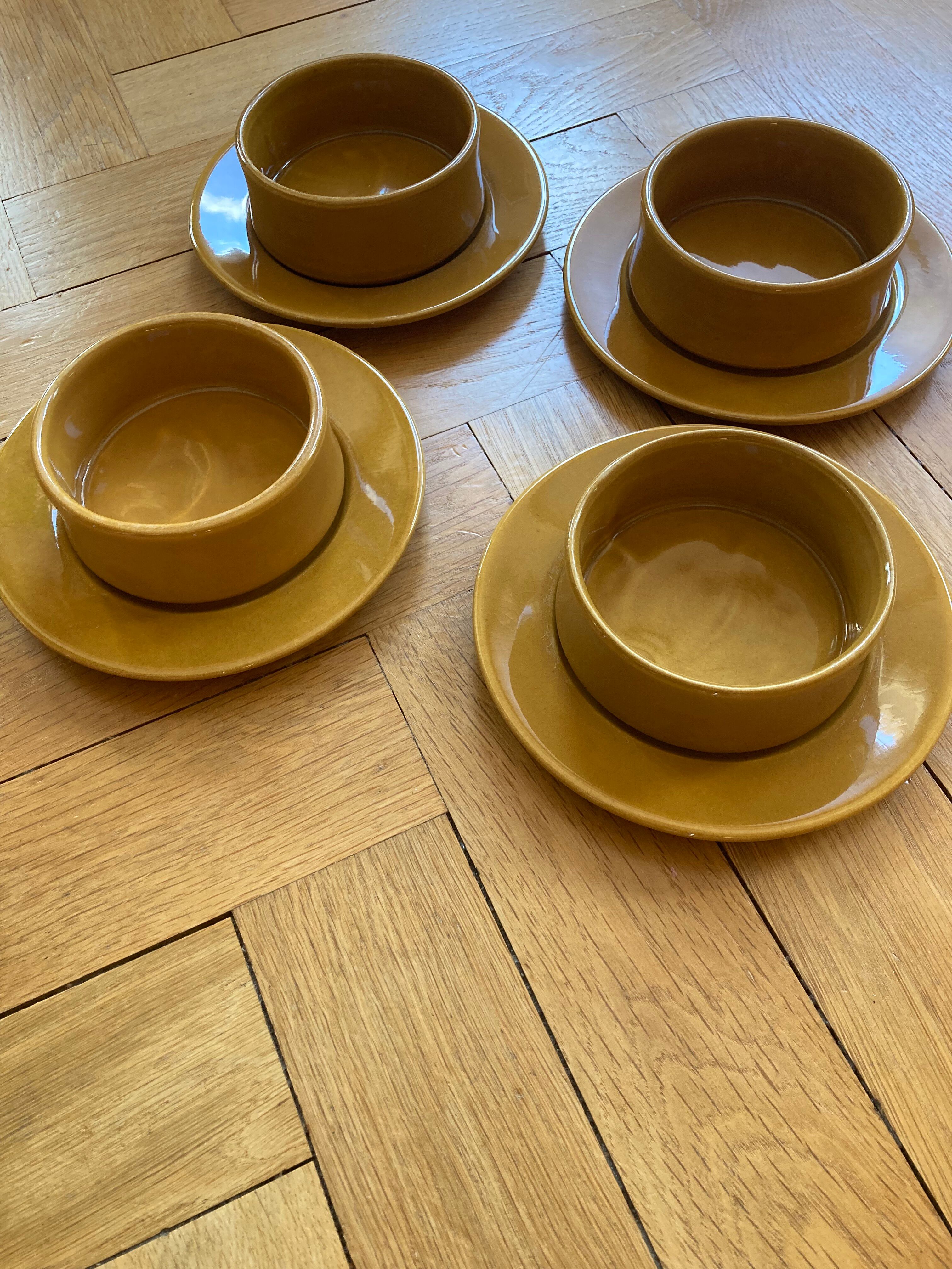 Bowls and ceramic plates from Beauce by Jean Cartier
