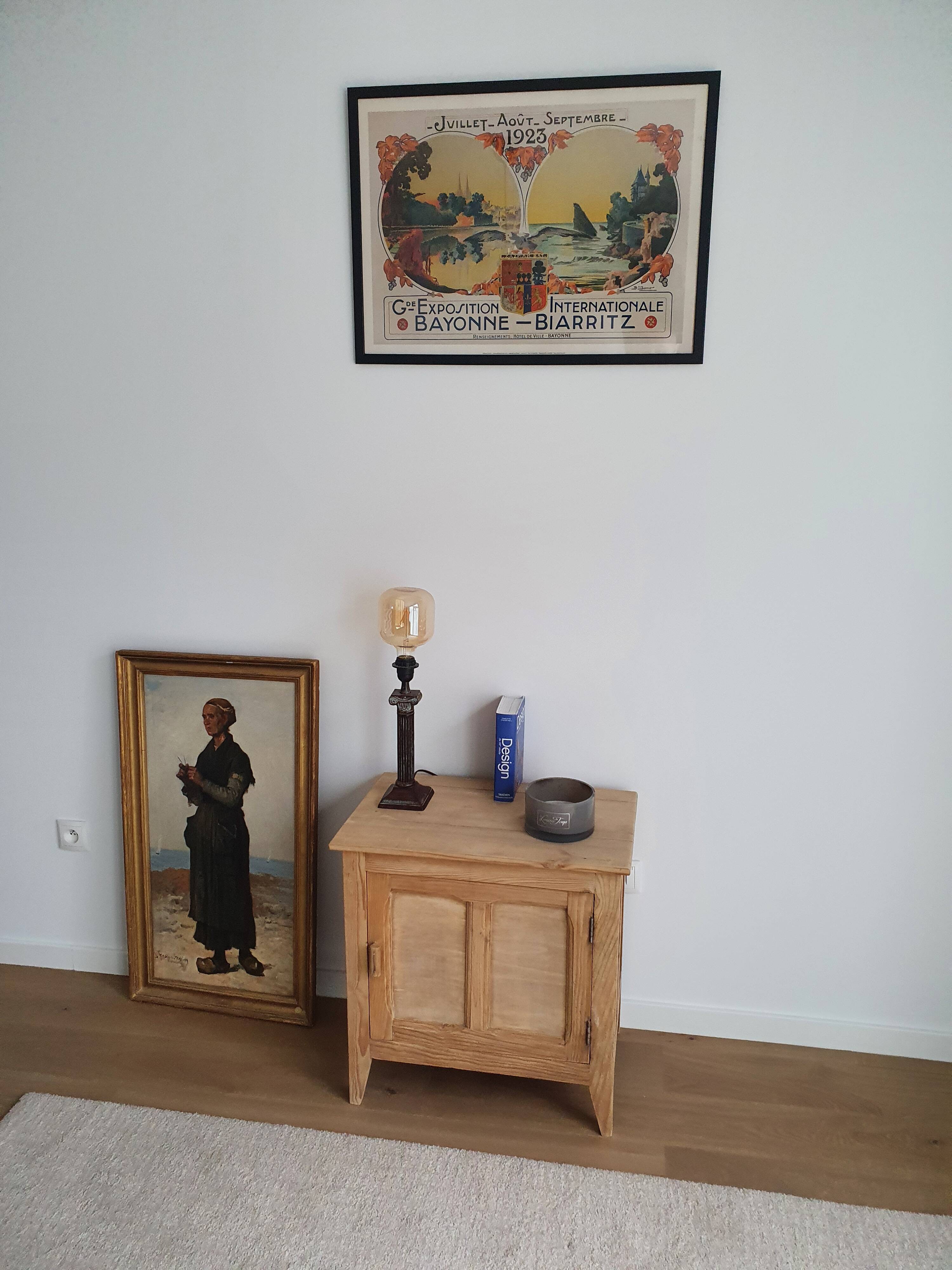 Meuble bas pin massif