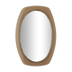 Vintage mirror with smoked glass frame from the 1970s.