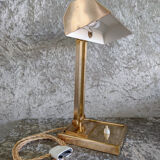 Brass articulated desk lamp