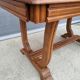 Table bureau extensible Art Déco 1930 piétement en accolades