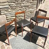 4 chairs Lübke, Germany, 1960s