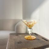 Clichy glass fruit bowl