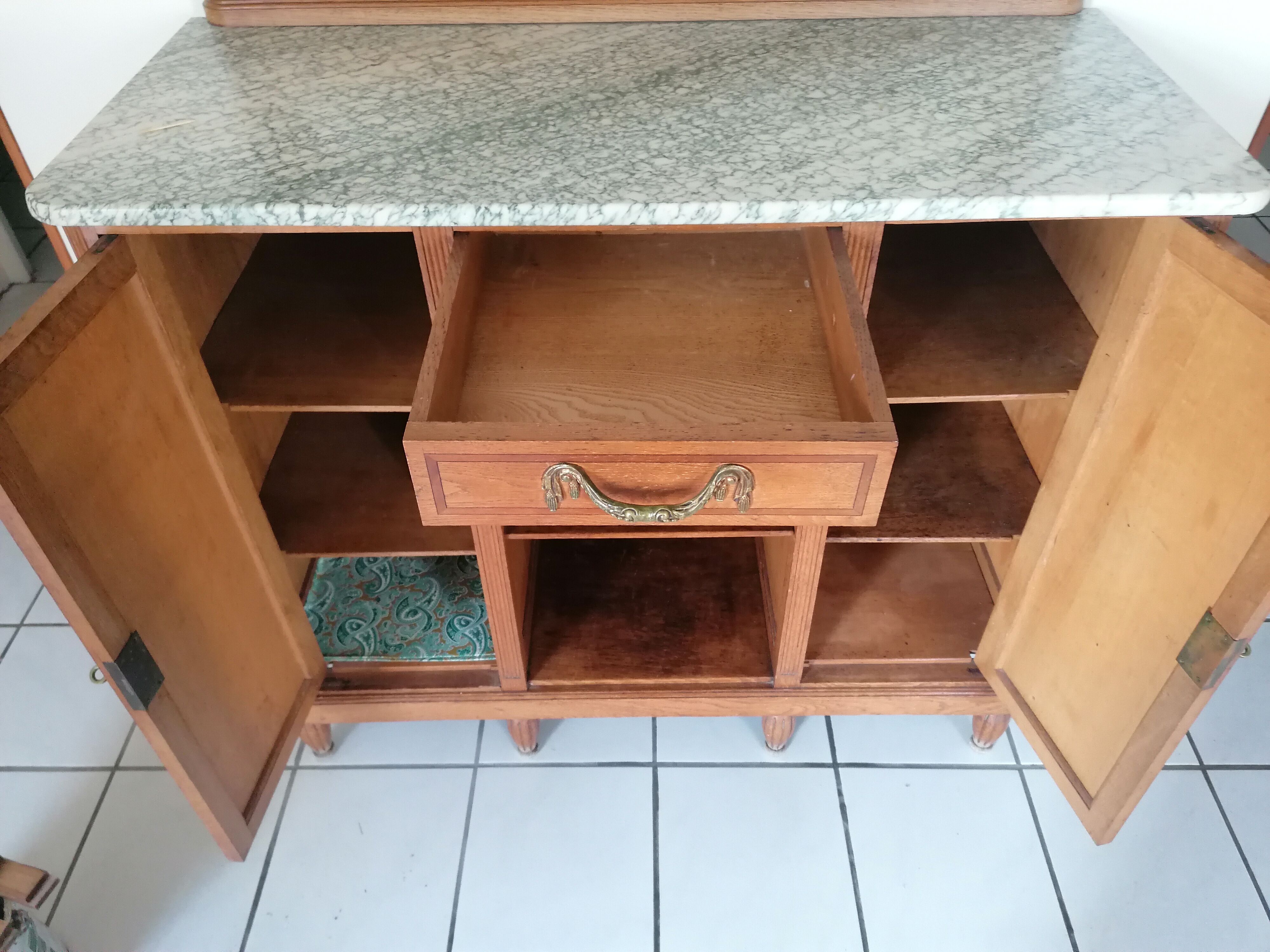 Low sideboard with mirror