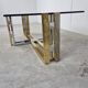 Vintage brass and chrome coffee table, 1970s