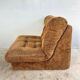 Vintage brown corduroy armchair from the 70s