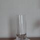White glass cylindrical vase