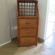 Vintage - sideboard - chest of drawers - woven rattan chest of drawers - wood - bamboo - 80s
