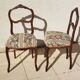 2 antique Louis XV style walnut chairs