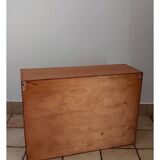 Mid Century Wall Mount Wood desk with formica writing surface