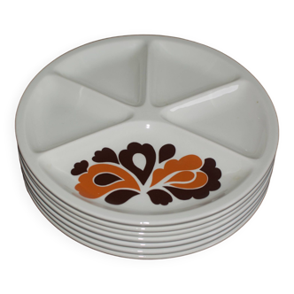 Vintage Le Creuset flower plates