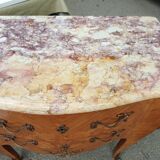 Louis XV chest of drawers 2 drawers and marble