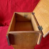 Old small stool - footrest with solid wood chest