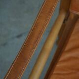 Kaare Klint, a pair of Safari chairs in ash and leather, Rud. Rasmussen, 1960s.