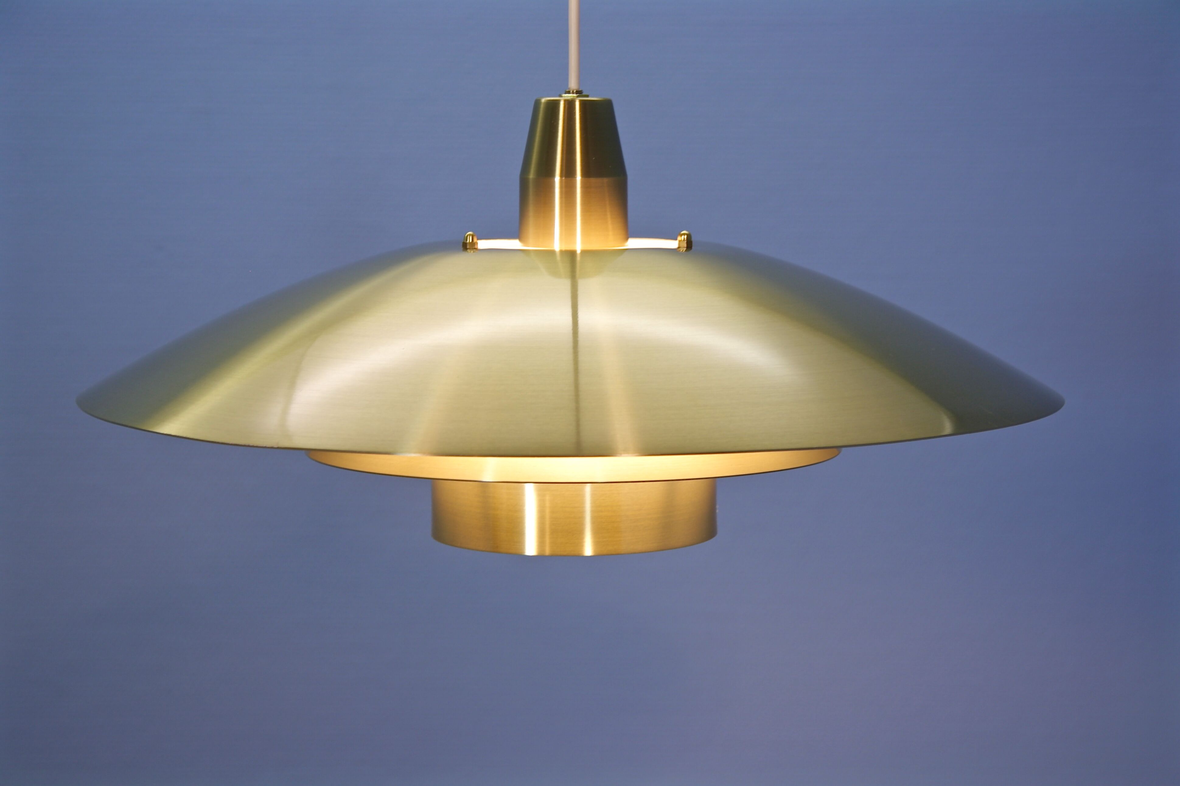 Large danish pendant in brass, 1960s
