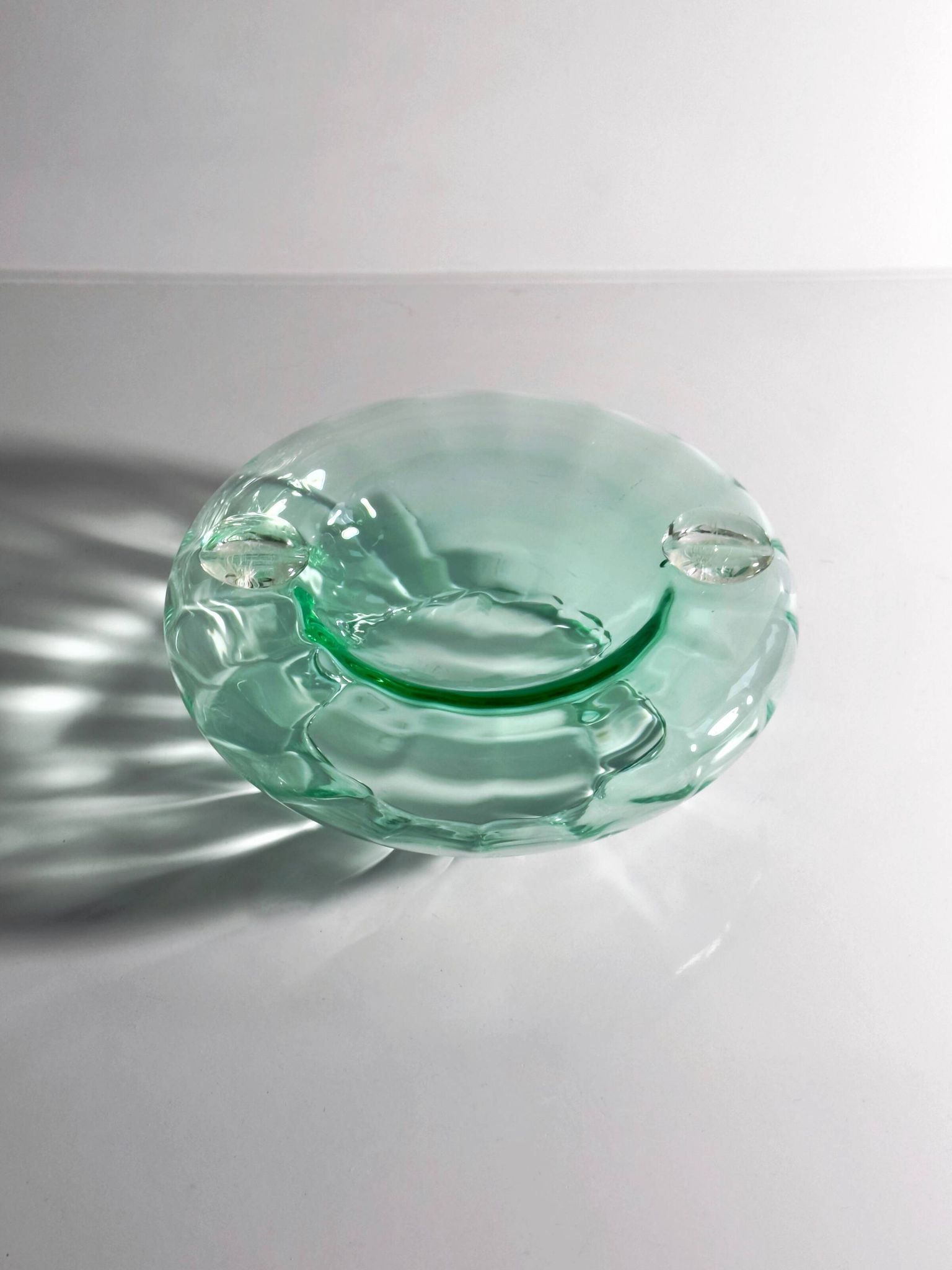 Cendrier en verre de Murano soufflé à la bouche - années 1950