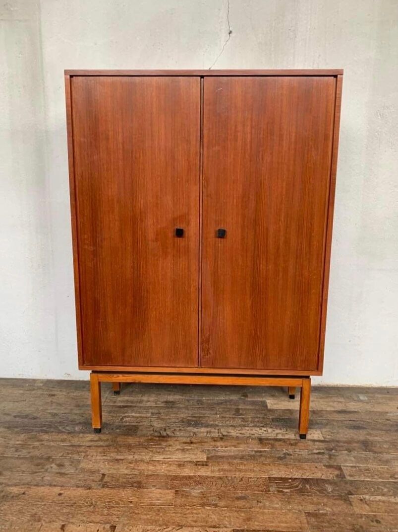 Vintage Scandinavian Teak Wardrobe with 2 doors