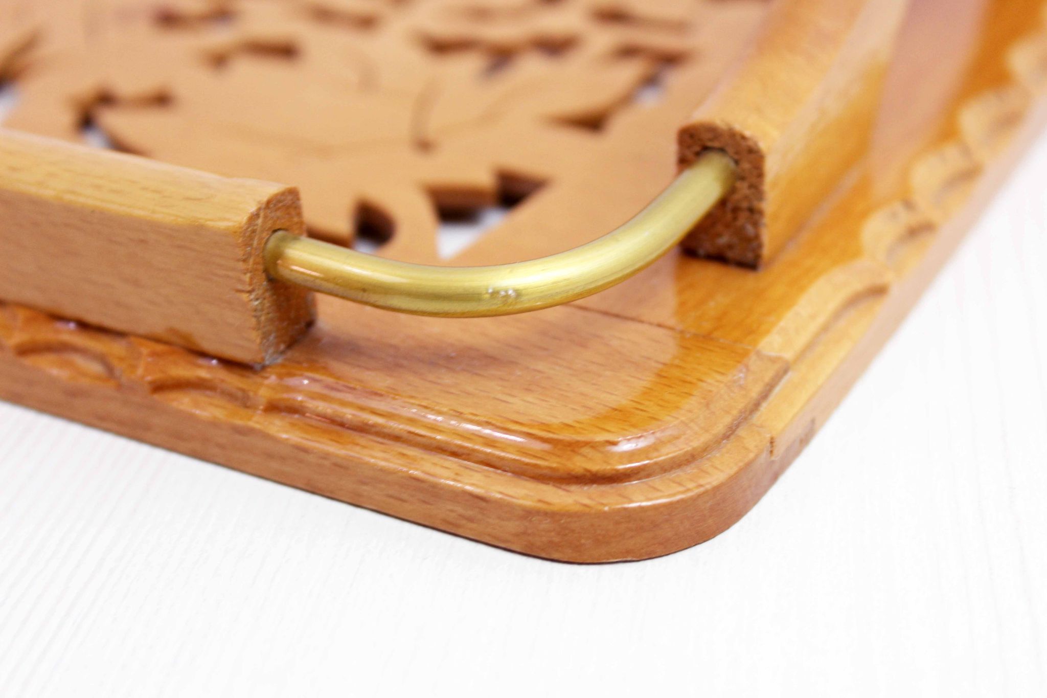Plateau vintage en bois