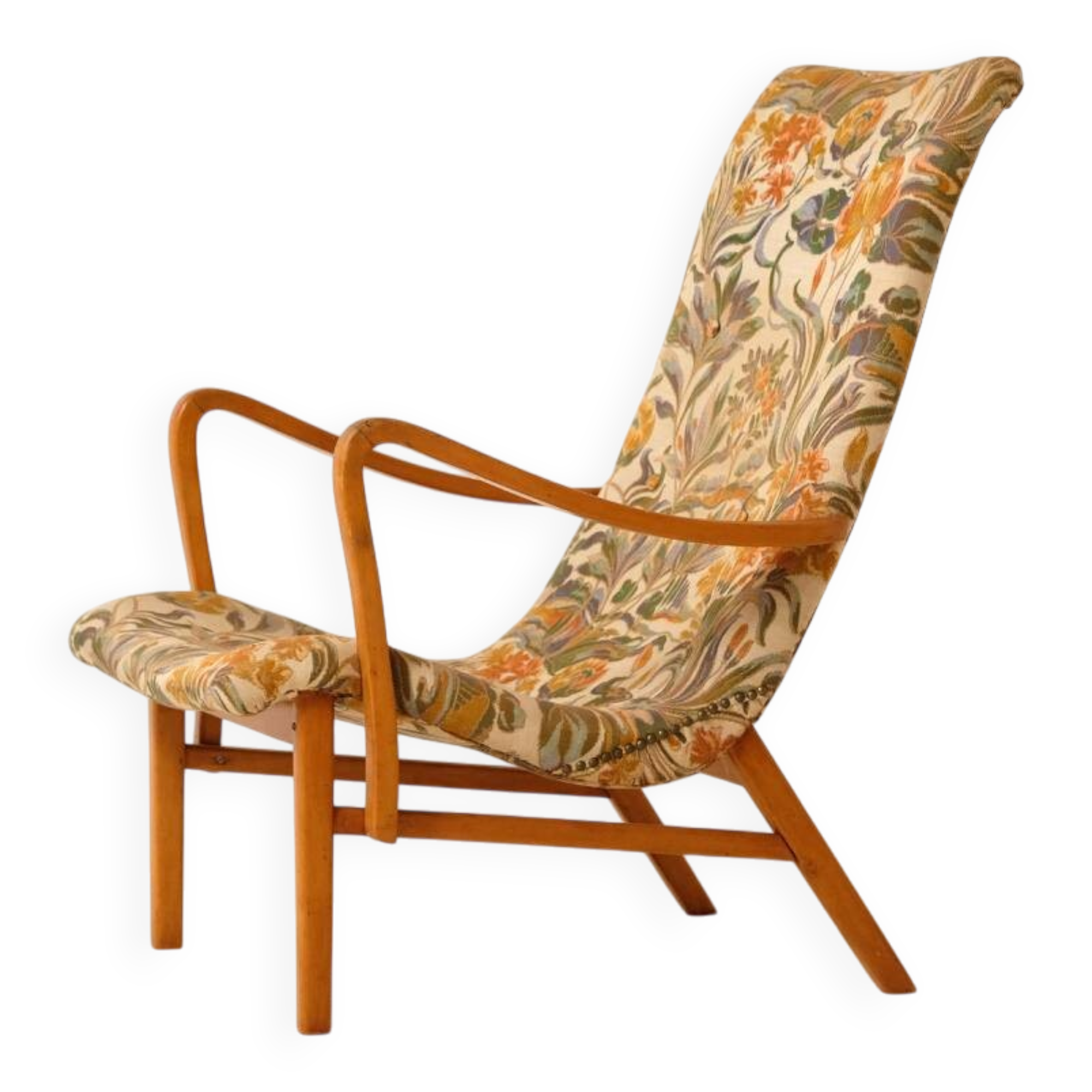 Olof Persson armchair, industrial Sweden, 1940s.