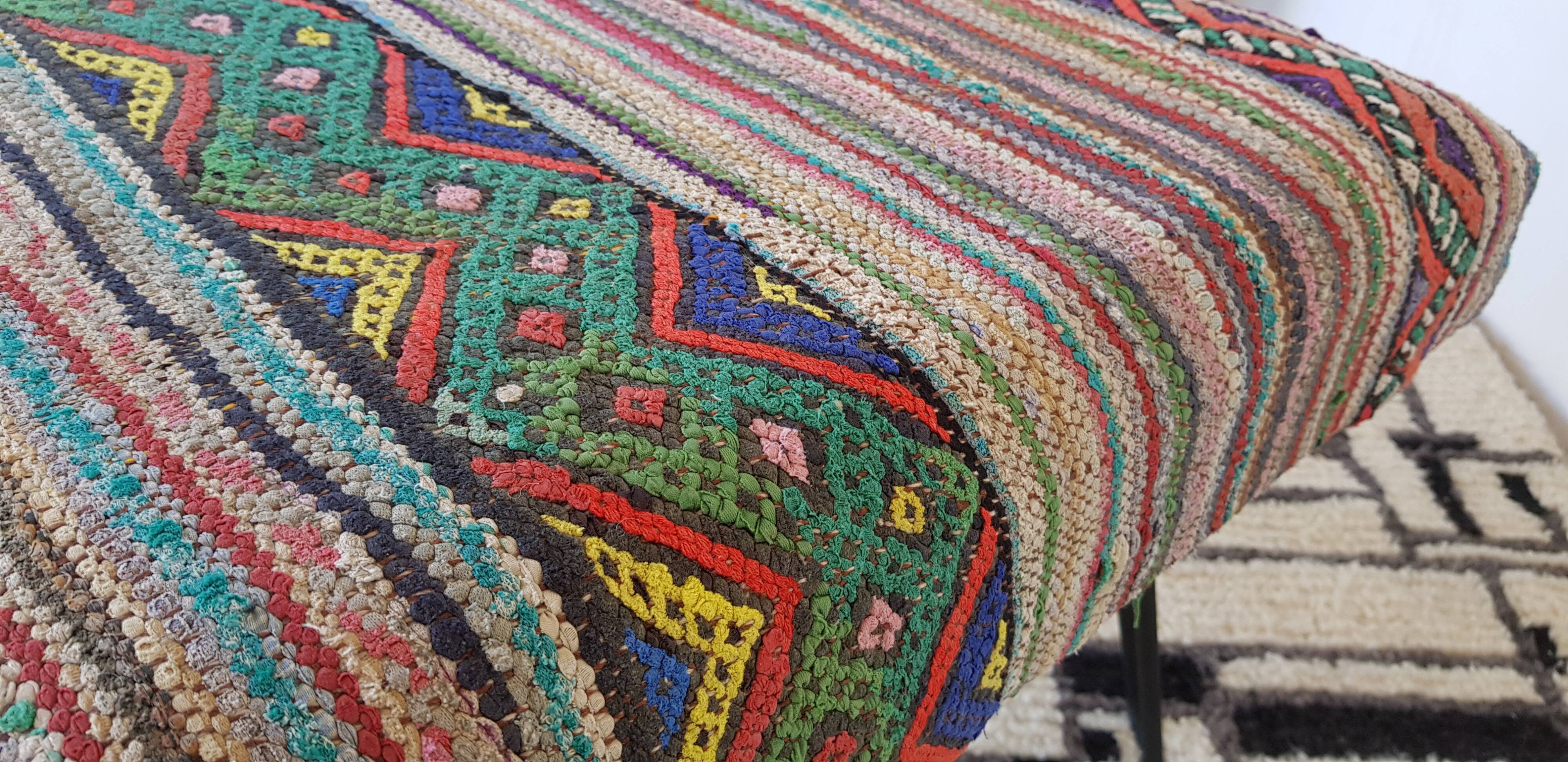 Kilim Ottoman pouf