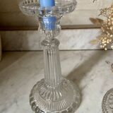 Lot of vintage glass candlesticks
