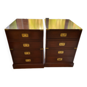 Pair of kennedy for harrods campaign / military style filing cabinets