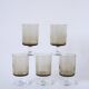 Lot de 5 verres à vin en verre fumé Made in France 1970