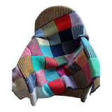 Wool patchwork blanket